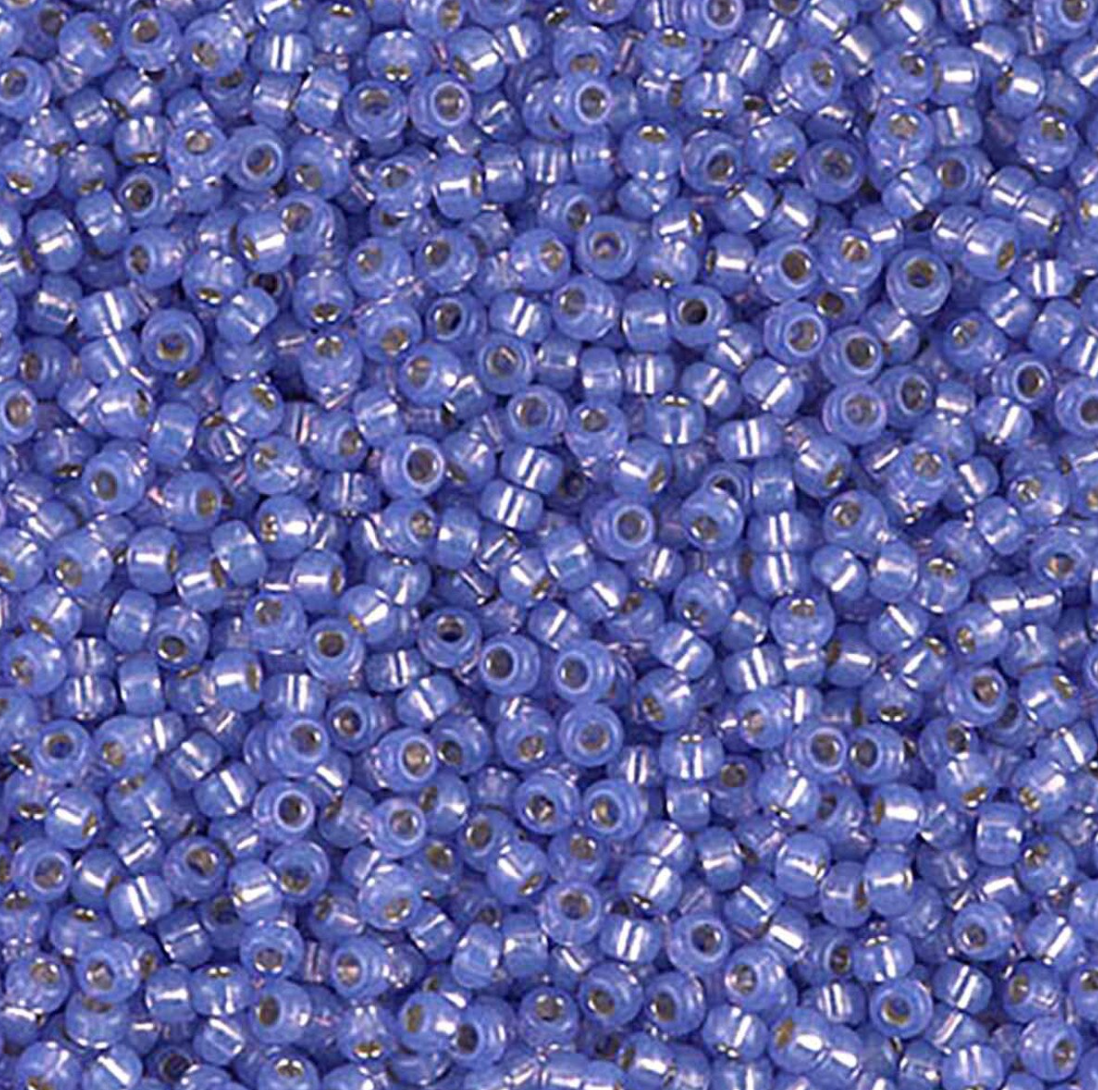 Dyed Violet Silver Lined Alabaster 11-0649 Miyuki 11/0 Round Japanese Seed Beads 20 grams