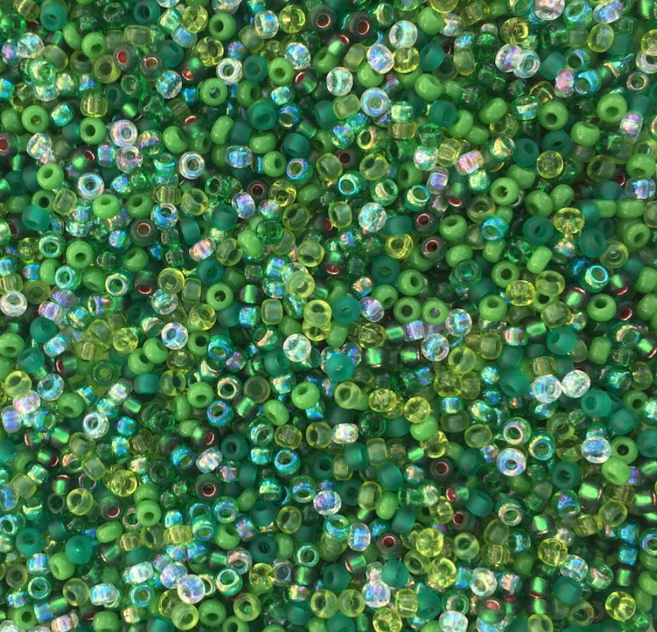 Evergreen Mix 11-MIX03 Miyuki 11/0 Round Japanese Seed Beads 20 grams