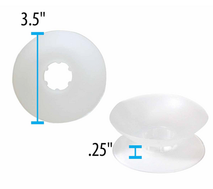 Extra Large 95 mm Kumihimo Silicone Bobbins Pack of 2