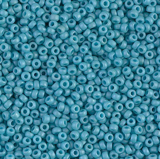 Fancy Frosted Pale Seafoam Blue 11-2029 Miyuki 11/0 Round Japanese Seed Beads 20 grams