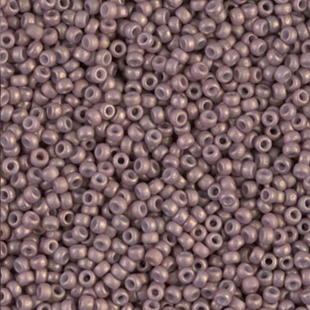 Fancy Frosted Palest Cocoa 11-2027 Miyuki 11/0 Round Japanese Seed Beads 20 grams