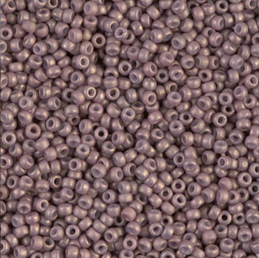 Fancy Frosted Palest Cocoa 11-2027 Miyuki 11/0 Round Japanese Seed Beads 20 grams