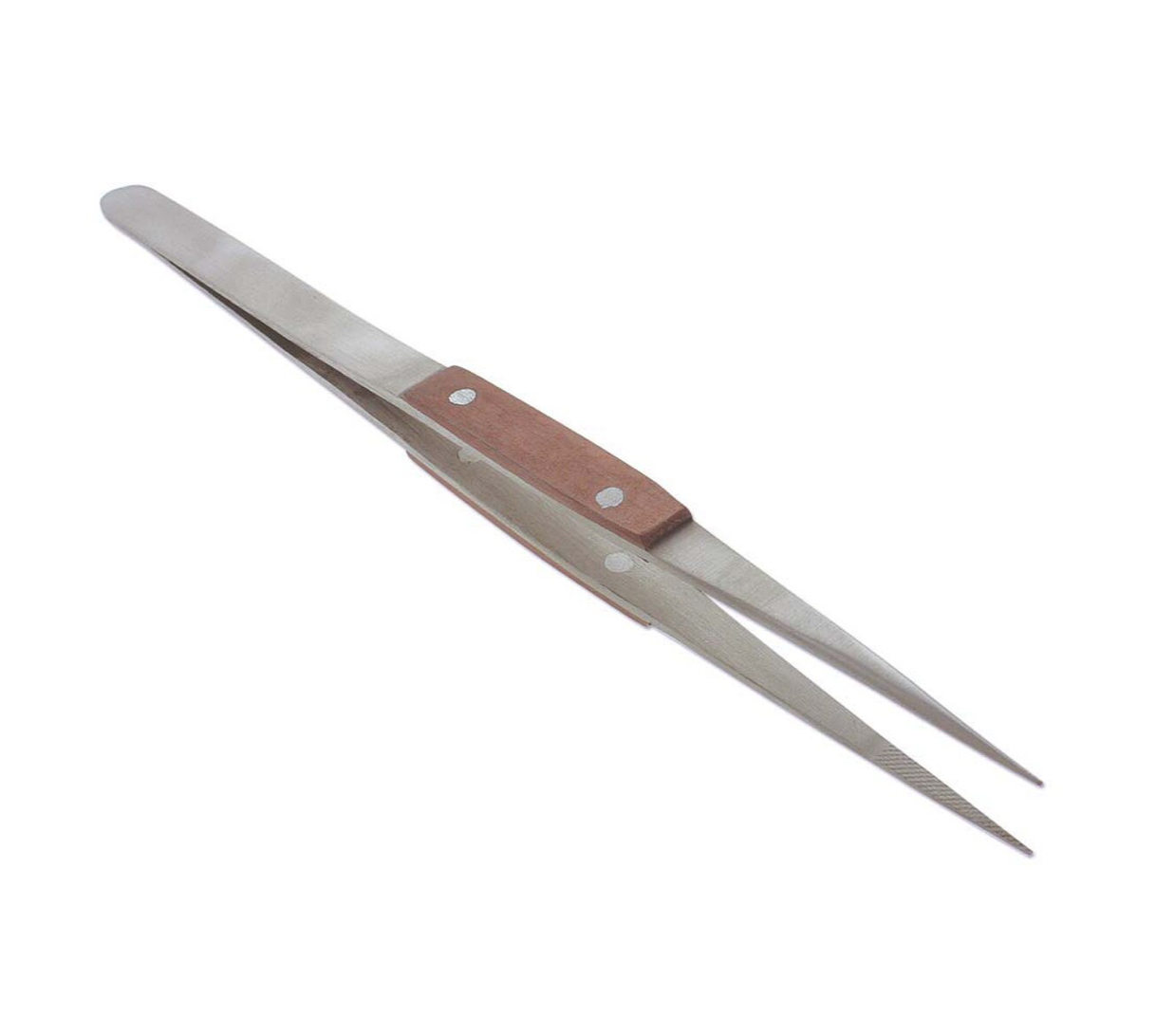 Fine Serrated Tips Soldering Fibre Grip Tweezers