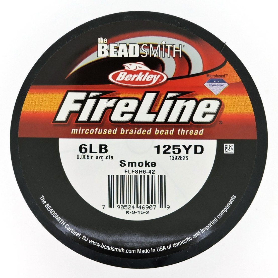 FireLine 6lb Smoke Size B Beading Thread 125 yds