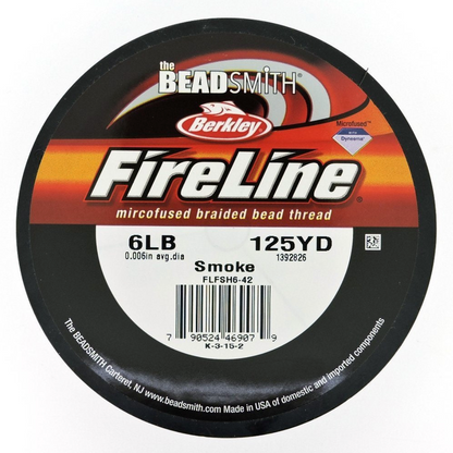 FireLine 6lb Smoke Size B Beading Thread 125 yds