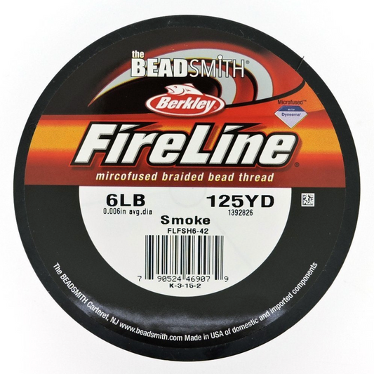 FireLine 6lb Smoke Size B Beading Thread 125 yds