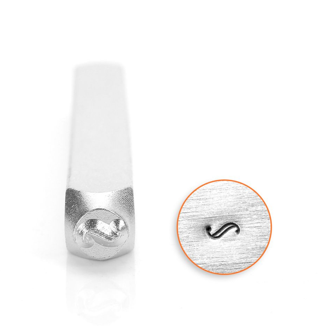 Flourish H 3mm Design Stamp for Metal Stamping by ImpressArt