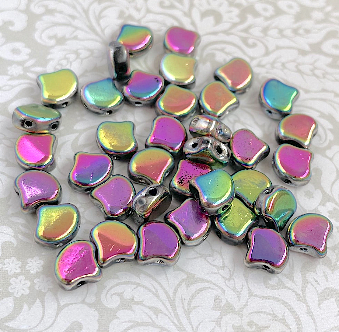 Full Vitrail Ginko Duo Beads by Matubo - 10 grams