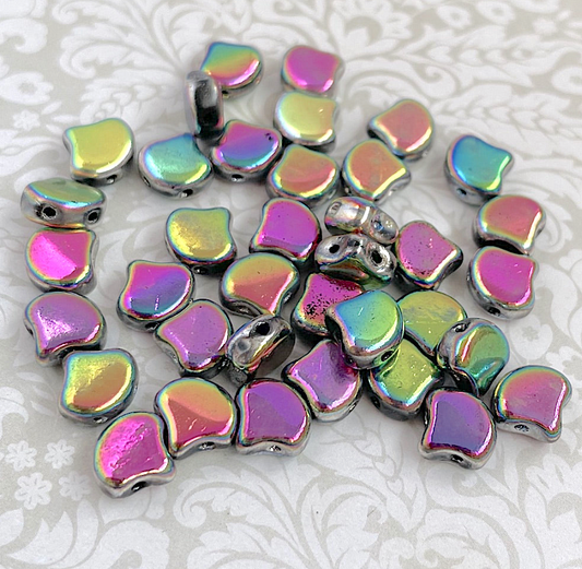 Full Vitrail Ginko Duo Beads by Matubo - 10 grams
