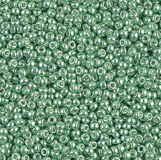 Galvanised Green 11-1074 Miyuki 11/0 Round Japanese Seed Beads 20 grams