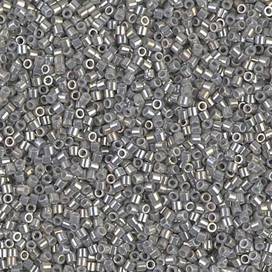 Galvanised Grey Luster DBS0251 Miyuki Delica 15/0 Japanese Cylinder Beads 7 grams