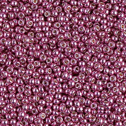 Galvanised Hot Pink Duracoat 11-4210 Miyuki 11/0 Round Japanese Seed Beads 20 grams