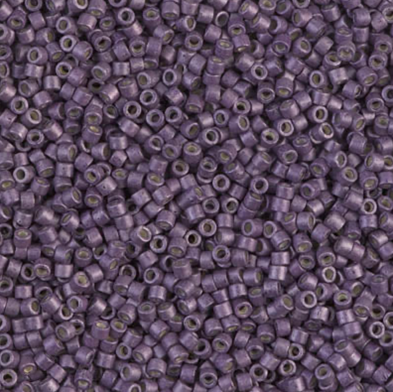 Galvanised Matte Eggplant DB1174 Miyuki Delica 11/0 Japanese Cylinder Beads 10 grams
