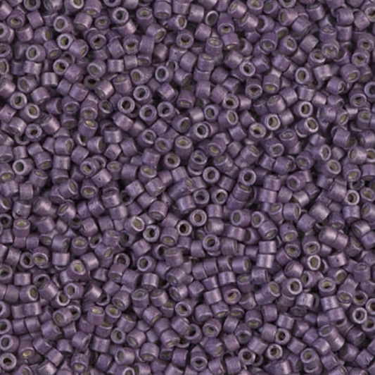 Galvanised Matte Eggplant DB1174 Miyuki Delica 11/0 Japanese Cylinder Beads 10 grams