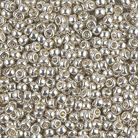 Galvanised Silver 8-1051 Miyuki 8/0 Round Japanese Seed Beads 20 grams
