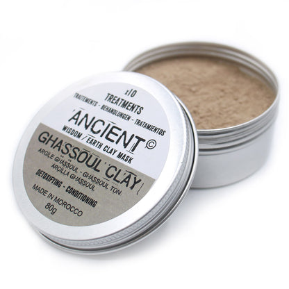 Ghassoul Clay 80g Anti-acne, Mattifying, Soothing Face Mask