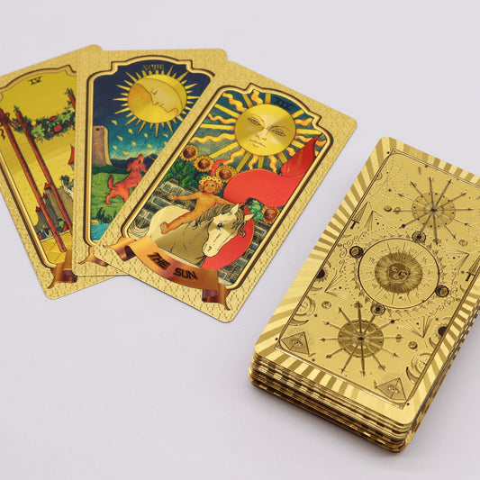 Golden Tarot Cards Traditional Tarot Card Deck