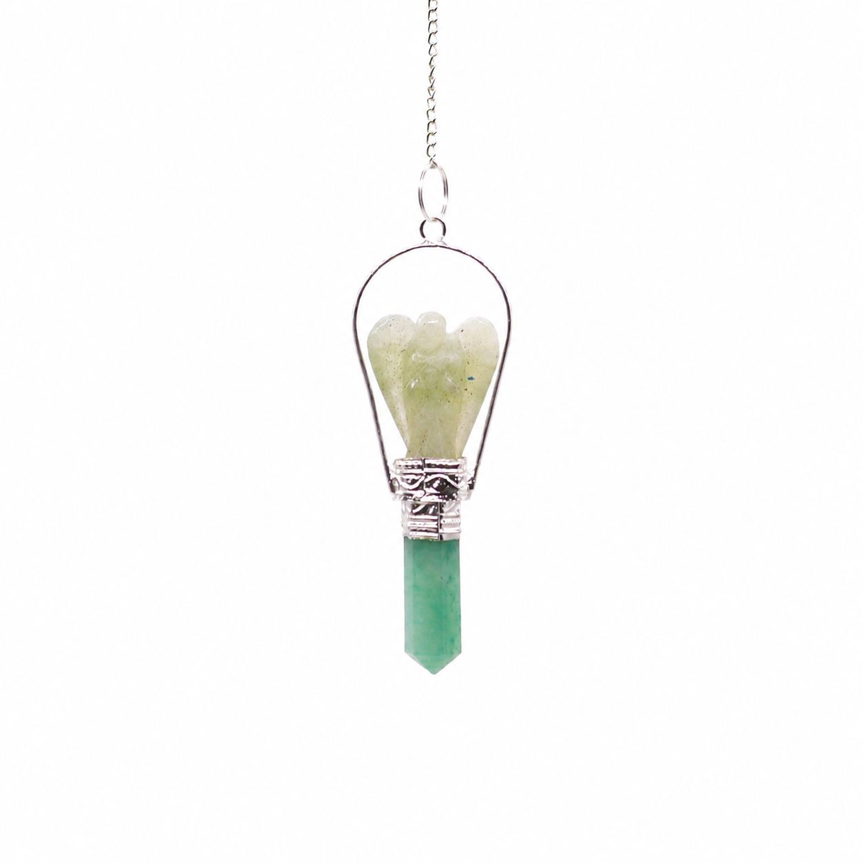 Green Aventurine Angel Pendulum