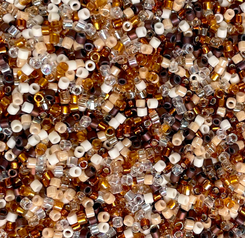 Honey Butter Mix DBM-MIX22 Miyuki Delica 10/0 Japanese Cylinder Beads 10 grams
