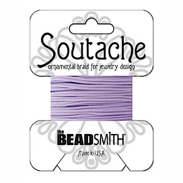 Lilac 3mm Rayon Soutache Cord 3 yards