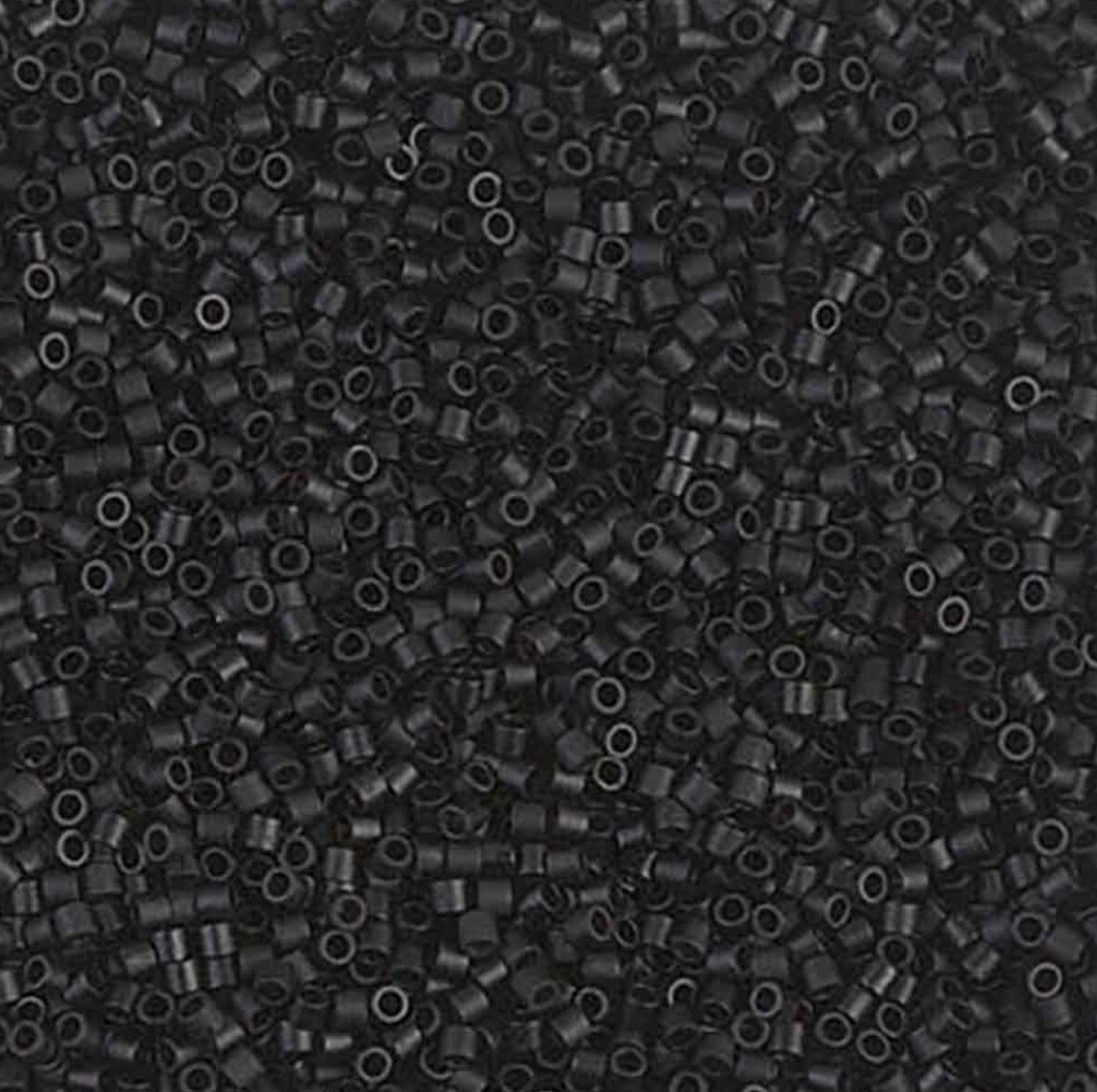 Matte Black DBS0310 Miyuki Delica 15/0 Japanese Cylinder Beads 7 grams
