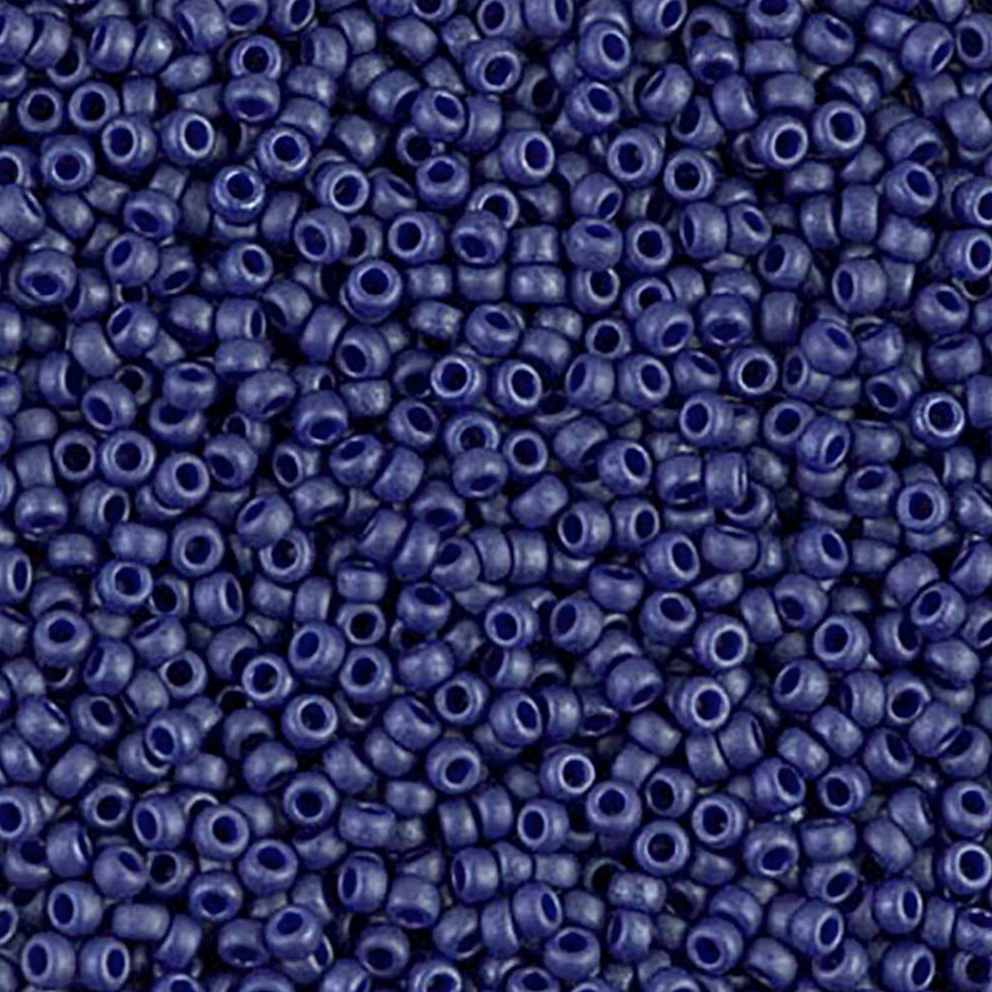 Matte Cobalt 11-2075 Miyuki 11/0 Round Japanese Seed Beads 20 grams