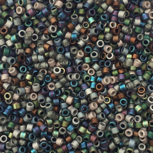 Matte Heavy Metal Mix DBM-mix24 Miyuki Delica 10/0 Japanese Cylinder Beads 10 grams