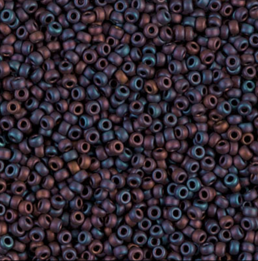 Matte Metallic Brown Iris 11-2016 Miyuki 11/0 Round Japanese Seed Beads
