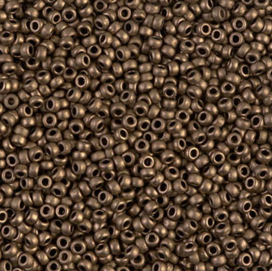 Matte Metallic Dark Bronze 11-2006 Miyuki 11/0 Round Japanese Seed Beads 20 grams