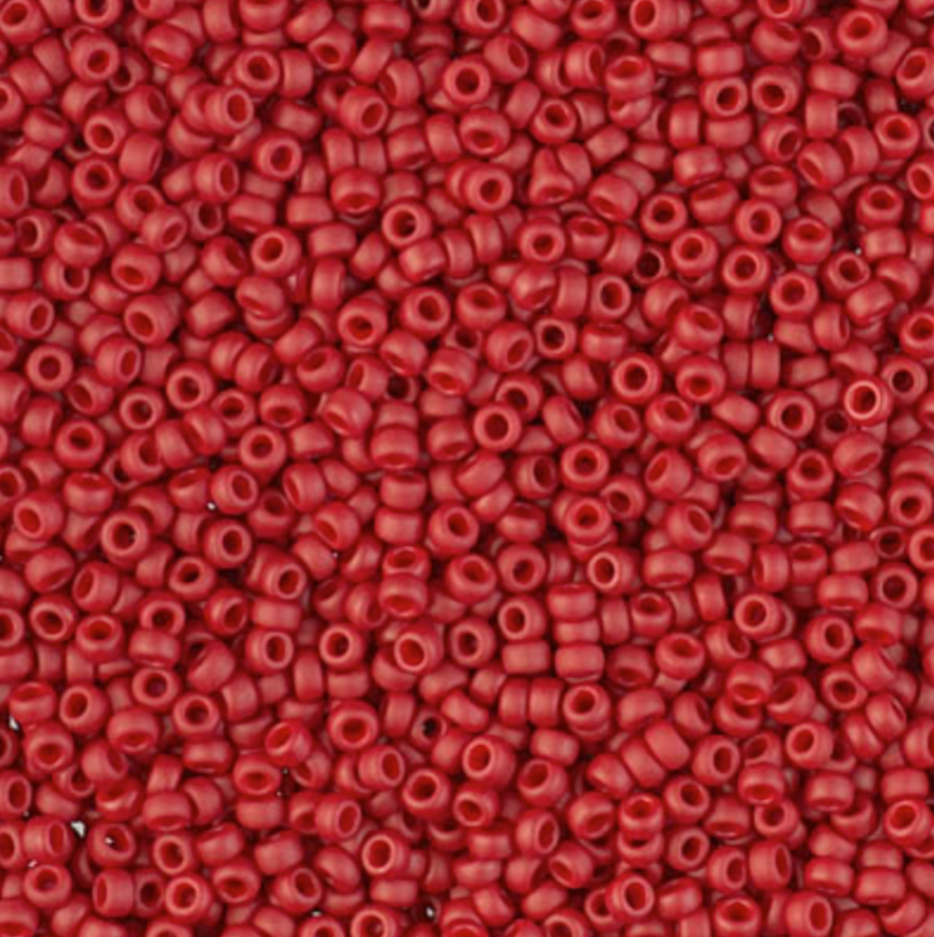 Matte Metallic Dark Maroon 11-2040 Miyuki 11/0 Round Japanese Seed Beads 20 grams