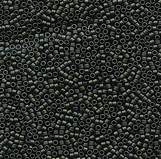 Matte Metallic Olive Green DB311 Miyuki Delica 11/0 Japanese Cylinder Beads 10 grams