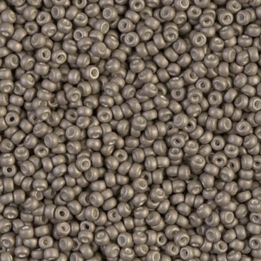 Matte Metallic Silver 11-2091 Miyuki 11/0 Round Japanese Seed Beads 20 grams