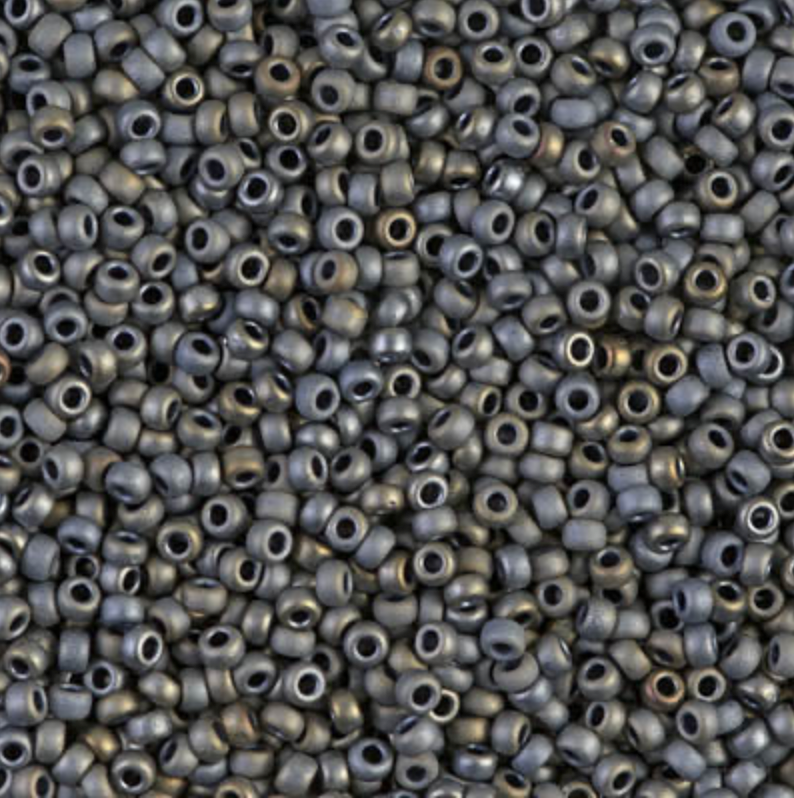 Matte Metallic Silver Grey 11-2002 Miyuki 11/0 Round Japanese Seed Beads 20 grams