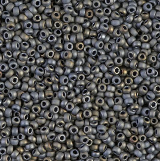 Matte Metallic Silver Grey 11-2002 Miyuki 11/0 Round Japanese Seed Beads 20 grams