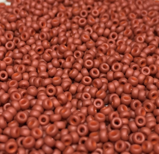Matte Opaque Burnt Sienna 11-2315 Miyuki 11/0 Round Japanese Seed Beads 20 grams