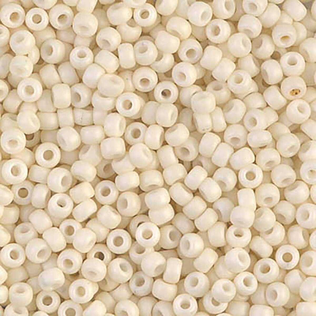 Matte Opaque Cream 8-2021 Miyuki 8/0 Round Japanese Seed Beads 20 grams
