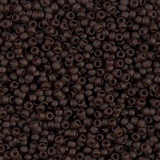 Matte Transparent Brown 11-0135F Miyuki 11/0 Round Japanese Seed Beads 20 grams 