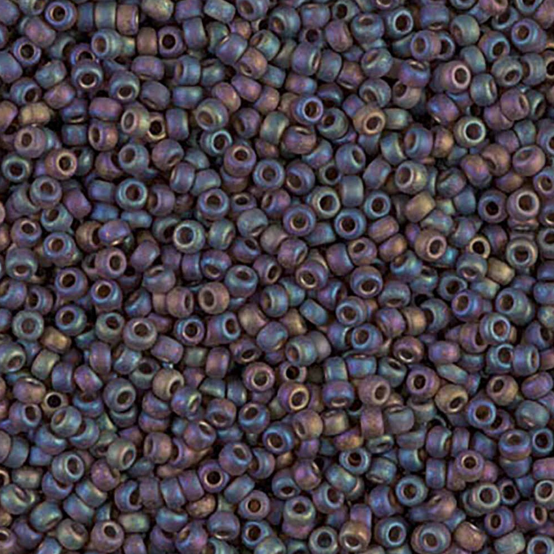 Matte Transparent Brown AB 11-0135FR Miyuki 11/0 Round Japanese Seed Beads 20 grams