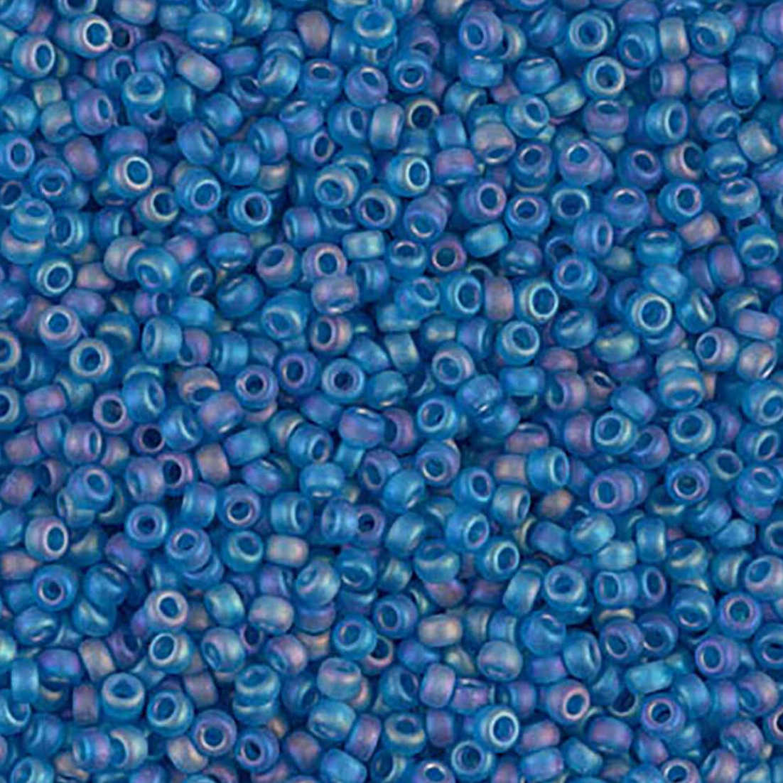 Matte Transparent Capri AB 11-0149FR Miyuki 11/0 Round Japanese Seed Beads 20 grams