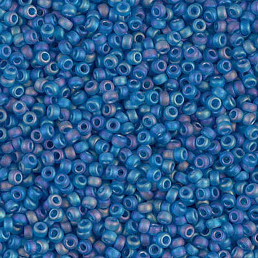 Matte Transparent Capri AB 11-0149FR Miyuki 11/0 Round Japanese Seed Beads 20 grams