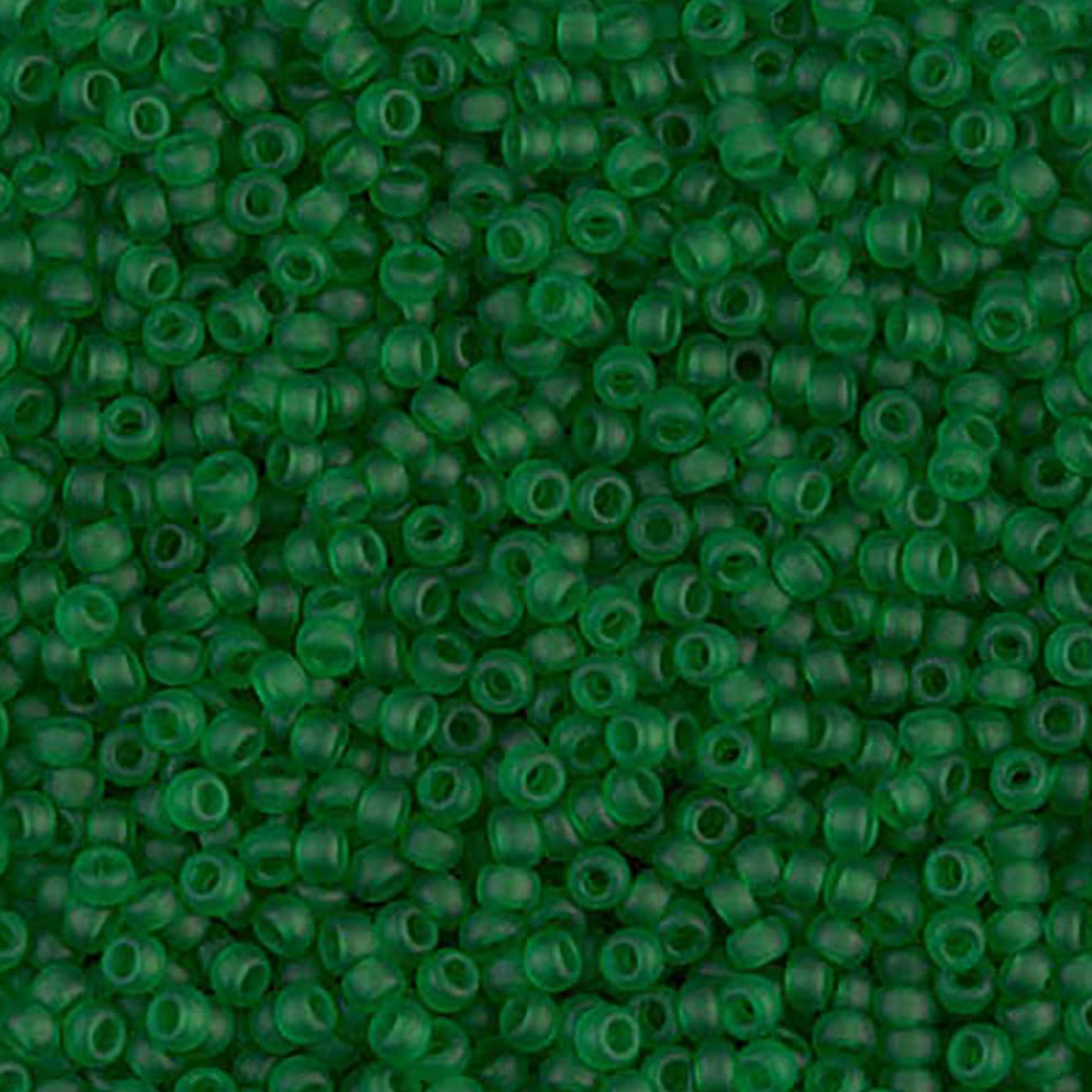 Matte Transparent Green 11-0146F Miyuki 11/0 Round Japanese Seed Beads 20 grams