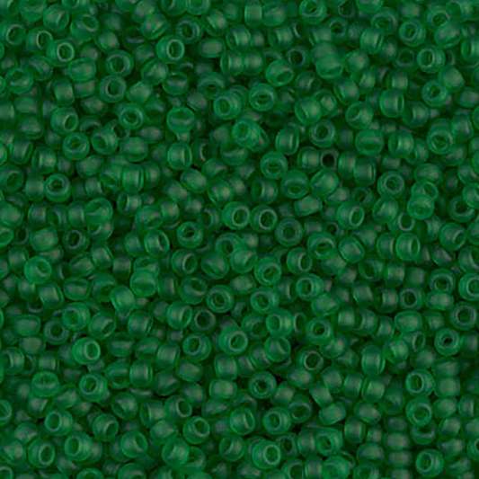 Matte Transparent Green 11-0146F Miyuki 11/0 Round Japanese Seed Beads 20 grams