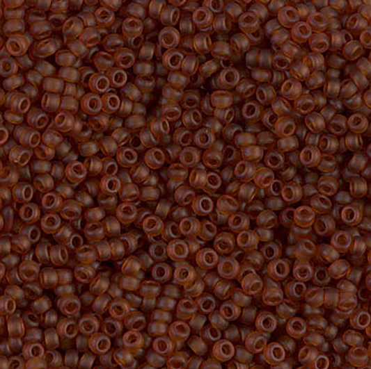 Matte Transparent Light Brown 11-0134F Miyuki 11/0 Round Japanese Seed Beads 20 grams