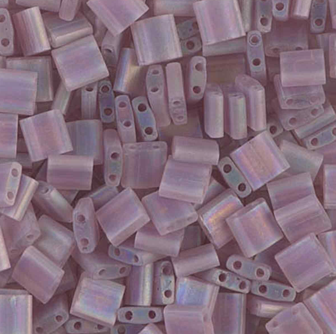 Matte Transparent Smoke Amy AB Miyuki Tila Beads 7.2 gram in tube