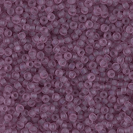 Matte Transparent Smoky Amethyst 11-0142F Miyuki 11/0 Round Japanese Seed Beads 20 grams