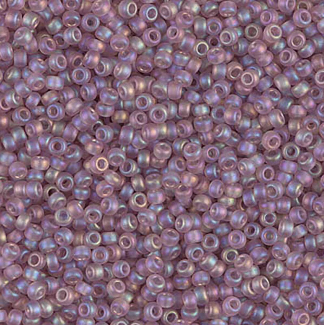 Matte Transparent Smoky Amethyst AB 11-0142FR Miyuki 11/0 Round Japanese Seed Beads 20 grams