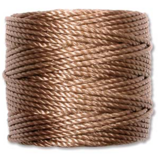 Medium Brown S-LON 0.9 mm Macrame Cord Tex 400 