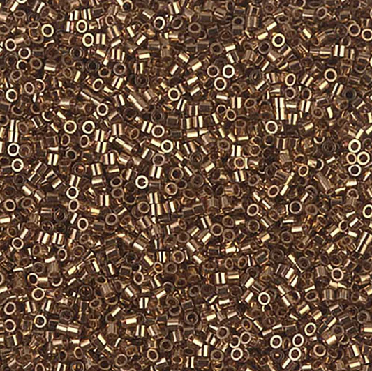 Metallic Light Bronze DBS0022L Miyuki Delica 15/0 Japanese Cylinder Beads 7 grams
