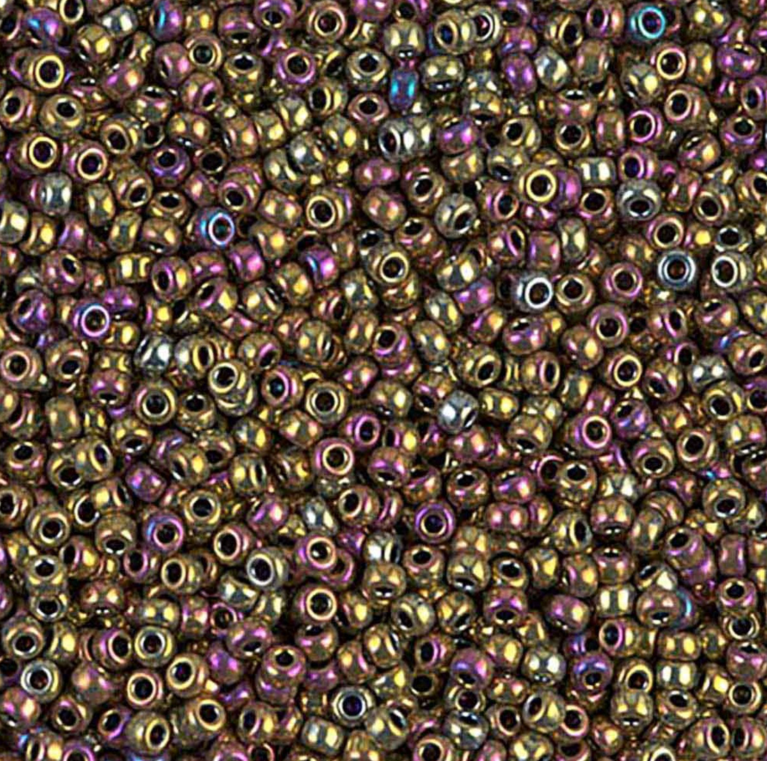 Metallic Purple Gold Iris 11-0188 Miyuki 11/0 Round Japanese Seed Beads 20 grams