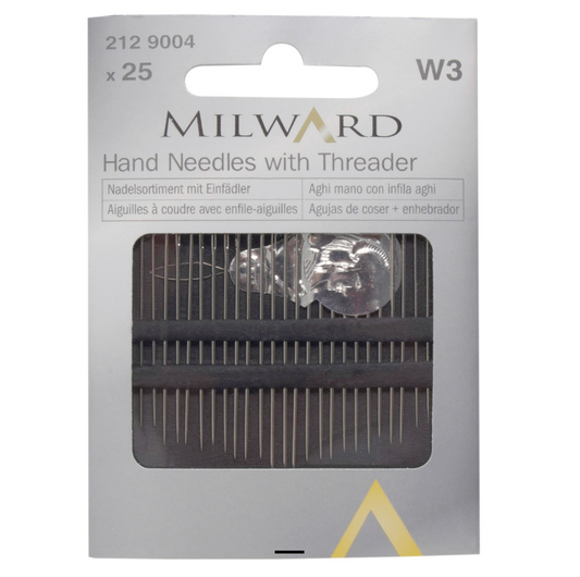 Milward Assorted 25 Hand Needles With Threader